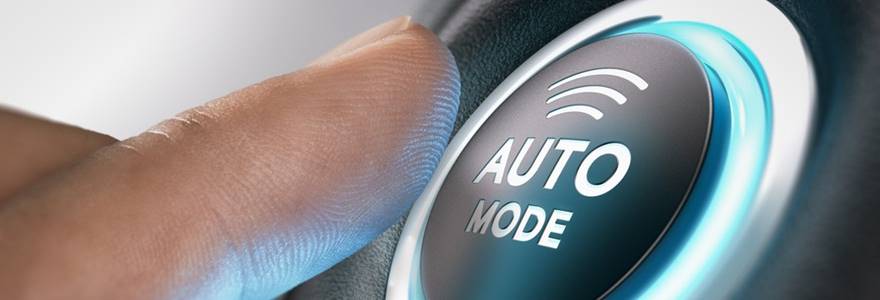 Botão de piloto automático