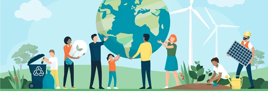Multiethnic,Group,Of,People,Cooperating,For,Environmental,Protection,And,Sustainability