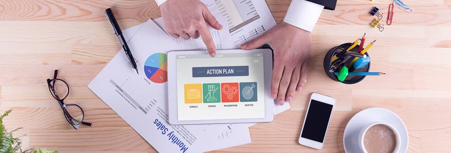 Action,Plan,Concept,On,Tablet,Screen