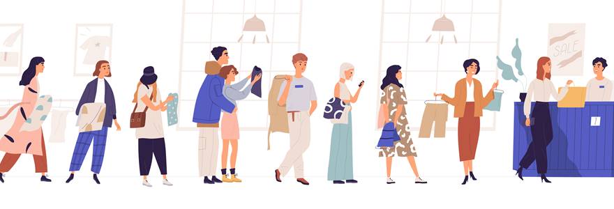 Shopping,In,Store,Flat,Vector,Illustration.,Sale,,Discount,,Special,Offer