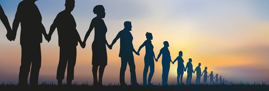 Concept,Of,The,Human,Chain,And,Solidarity,With,A,Group