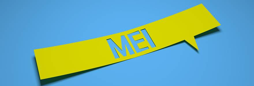 Bubble,Speech,With,Cut,Out,Phrase,"mei",In,The,Paper.